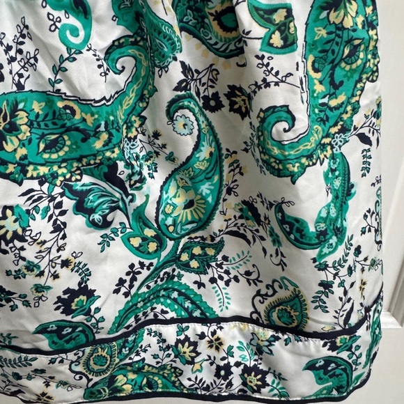 NWOT Janie and Jack 2T Girls Green Paisley Collared Sleeveless Dress - Picture 3 of 6